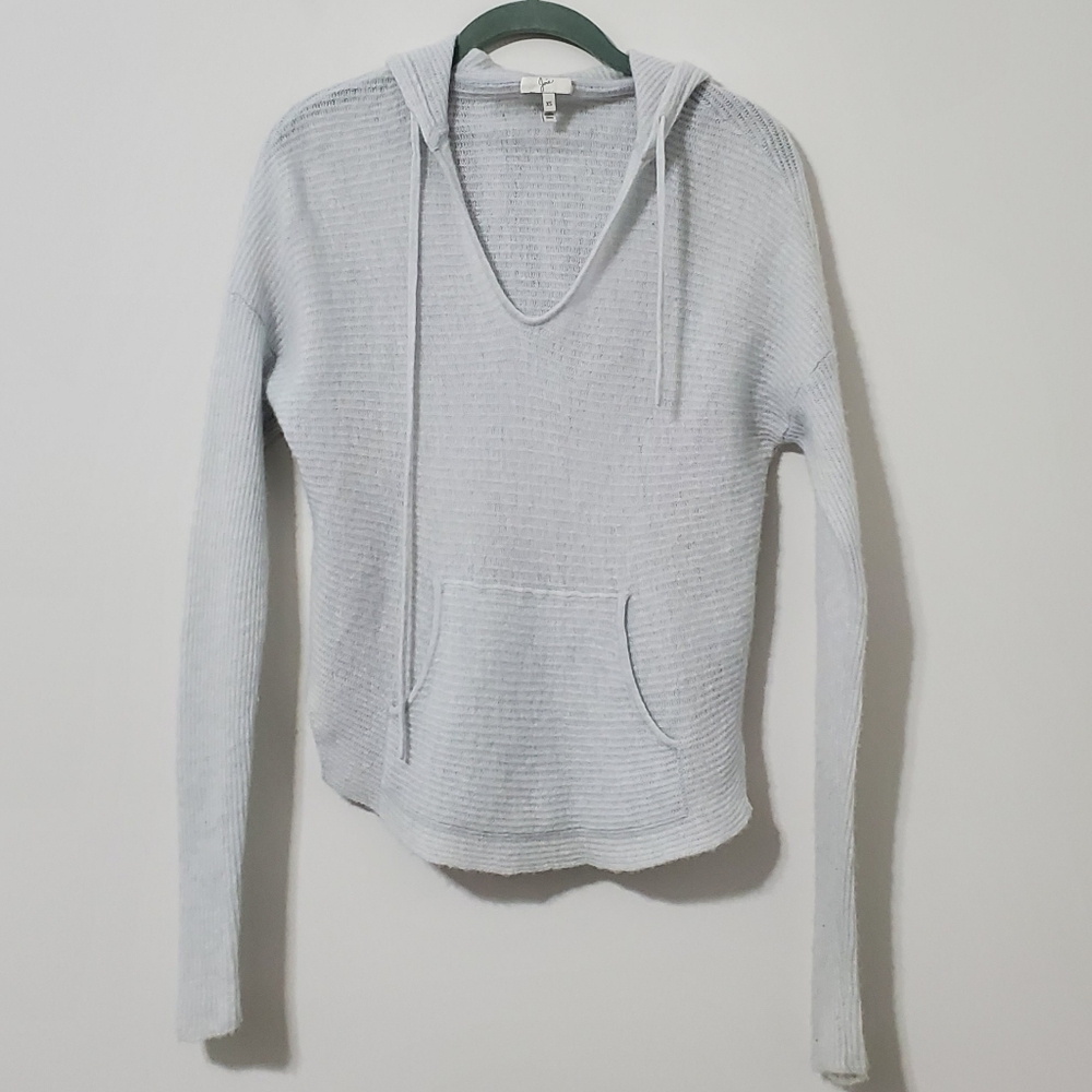Joie Powder Blue Cashmere Lightweight Hooded Sweater XS